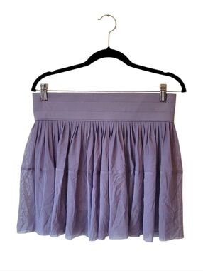 T|S By Thrive Lilac Tiered Mini Mesh Tennis Skirt Women's Size L